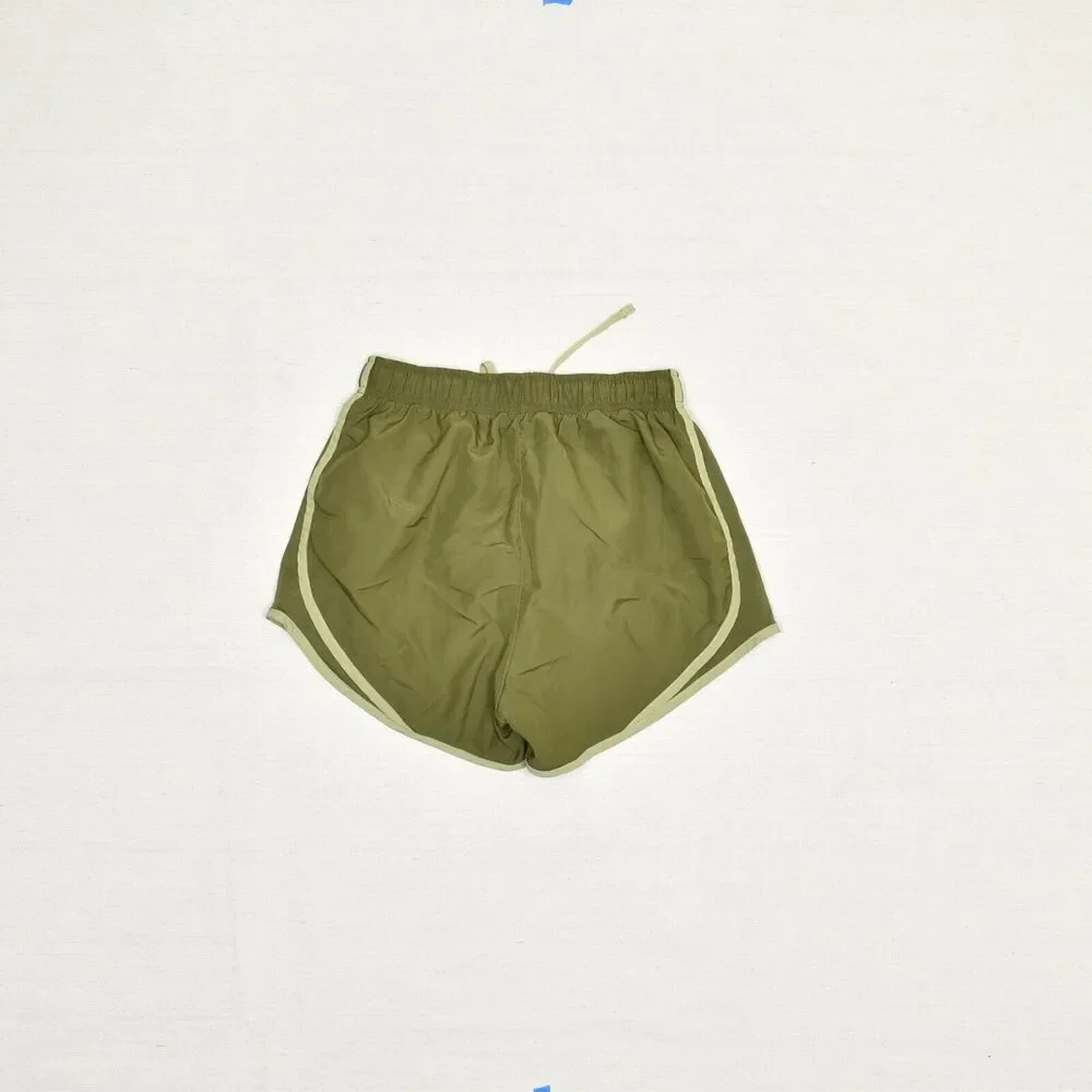 Nike Women Athletic Sweat Shorts Run Drawstring Polyester Green Size XS Dri fit - Picture 3 of 8